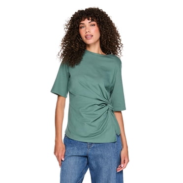 T-shirt avec motif noué sur les côtés George pour femmes
