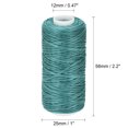 thumbnail image 3 of Unique Bargains Fil Ciré en Polyester Vert Sarcelle, 55 Yards, 150D/1mm, 3 of 6