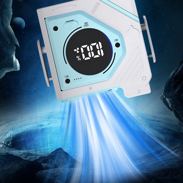 Antqov Outdoor Waist Mounted High Wind Power Infinite Range Power Bank Fan, Home Accessories