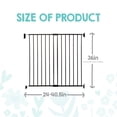 thumbnail image 3 of Regalo Extra Tall Top Of Stairs Metal Safety Gate, Black, 3 of 8