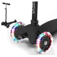 thumbnail image 4 of Rugged Racer Mini 3-Wheel Scooter With LED Lights in Black, 4 of 7