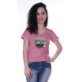 thumbnail image 3 of Moomaya T-shirt à Manches Courtes pour Femmes avec Col Rond, Écusson à Paillettes, Coupe Décontractée - Q6, 3 of 7