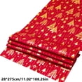 thumbnail image 3 of Décorations de Noël Intérieur Extérieur, Décorations de Sapin de Noël, Chemin de Table en Tissu pour Sapin de Noël Velours Doré Chaud Polyester Coton Drapeau de Table Imprimé du Nouvel An Drapeau de Table pour Rassemblement des Fêtes, 3 of 6