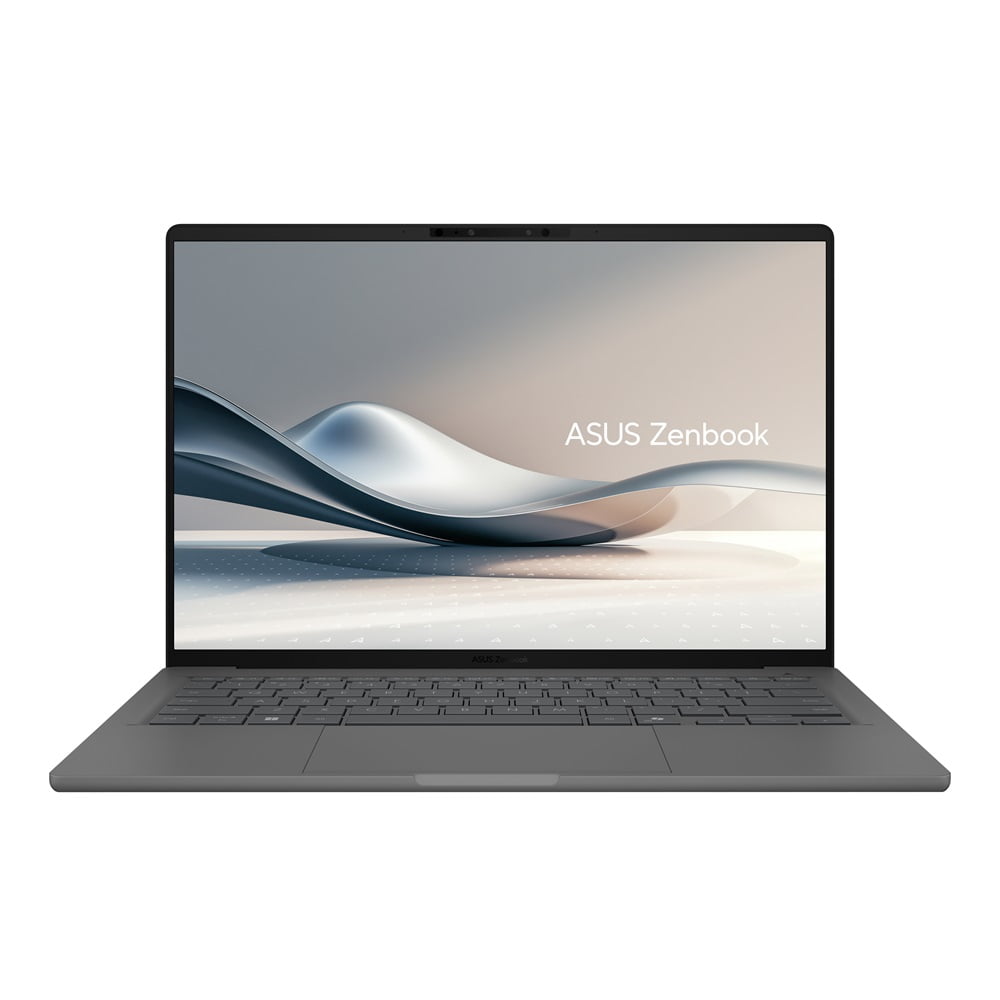 ASUS Zenbook A14; Copilot+ PC, Ordinateur Portable Ultrafin, 14” WUXGA OLED, Processeur Snapdragon® X, 32 Go Mémoire, 1 To SSD, Wi-Fi 6E, Gris Islande, UX3407QA-DS51-C
