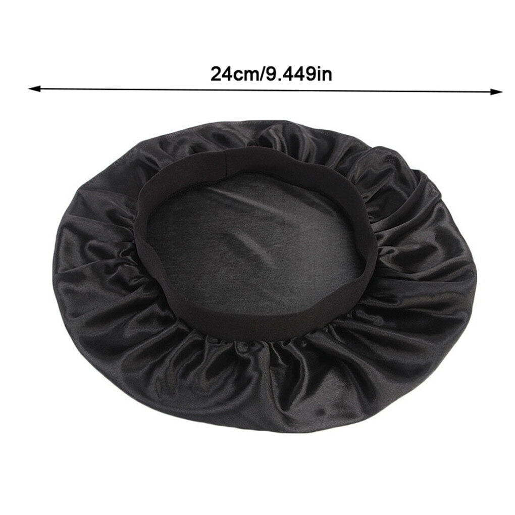 Polyester Nightcap Double-Side Elastic Headwear Sleep Bonnet Home Women Head Wrap Tool