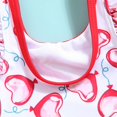 thumbnail image 4 of Sunnyoo Girls One-Piece Swimsuit Watermelon Print Ruffle Swimwear Bathing Suit, 4 of 6