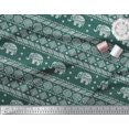thumbnail image 2 of Soimoi Poly Georgette Fabric Aztec & Tribal Elephant Animal Printed Fabric 1 Yard 42 Inch Wide, 2 of 3