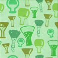 thumbnail image 1 of Ahgly Tapis d'Intérieur Lavable en Machine Carré Vert, 6 Pieds Carré, 1 of 7