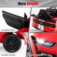 thumbnail image 2 of Licensed Ford Mustang GT500 Ride on Car for Kids by OLAKIDS, Battery Powered Electric Vehicle with Remote Control, Headlight, Power Display, USB, Music, Radio, Aged 3-8, 2 of 9