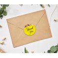 thumbnail image 2 of Darling Souvenir 45 Pcs Autocollants Floraux Ronds Jaunes Merci DIY Enveloppe Sceaux-1.6 Pouces, 2 of 4