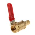 thumbnail image 1 of mmirethe Various Type Ball Valve Threaded Brass Ball Valve 12mm 8mm Red 1Set, 1 of 6
