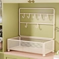 thumbnail image 4 of Kyursd Summer Home/Kitchen Organizers and Storage Special Offer！Jewelry Rack Organizer Desktop Trinket Display Rack Desktop Shelf Hangable Shelf Iron Shelf, 4 of 6