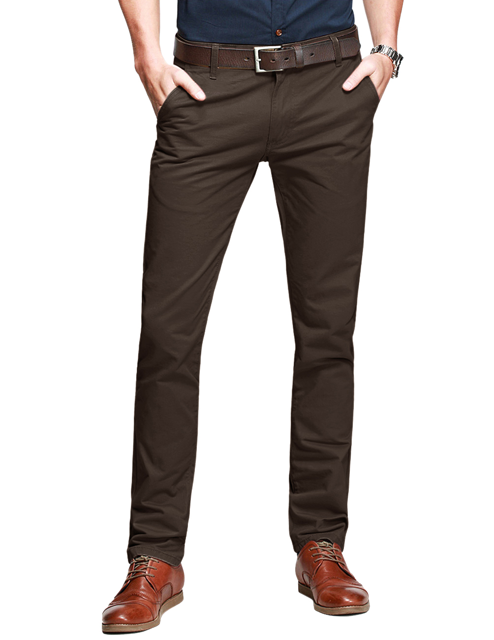 Matchstick Men's Casual Comfy Elastic Pants