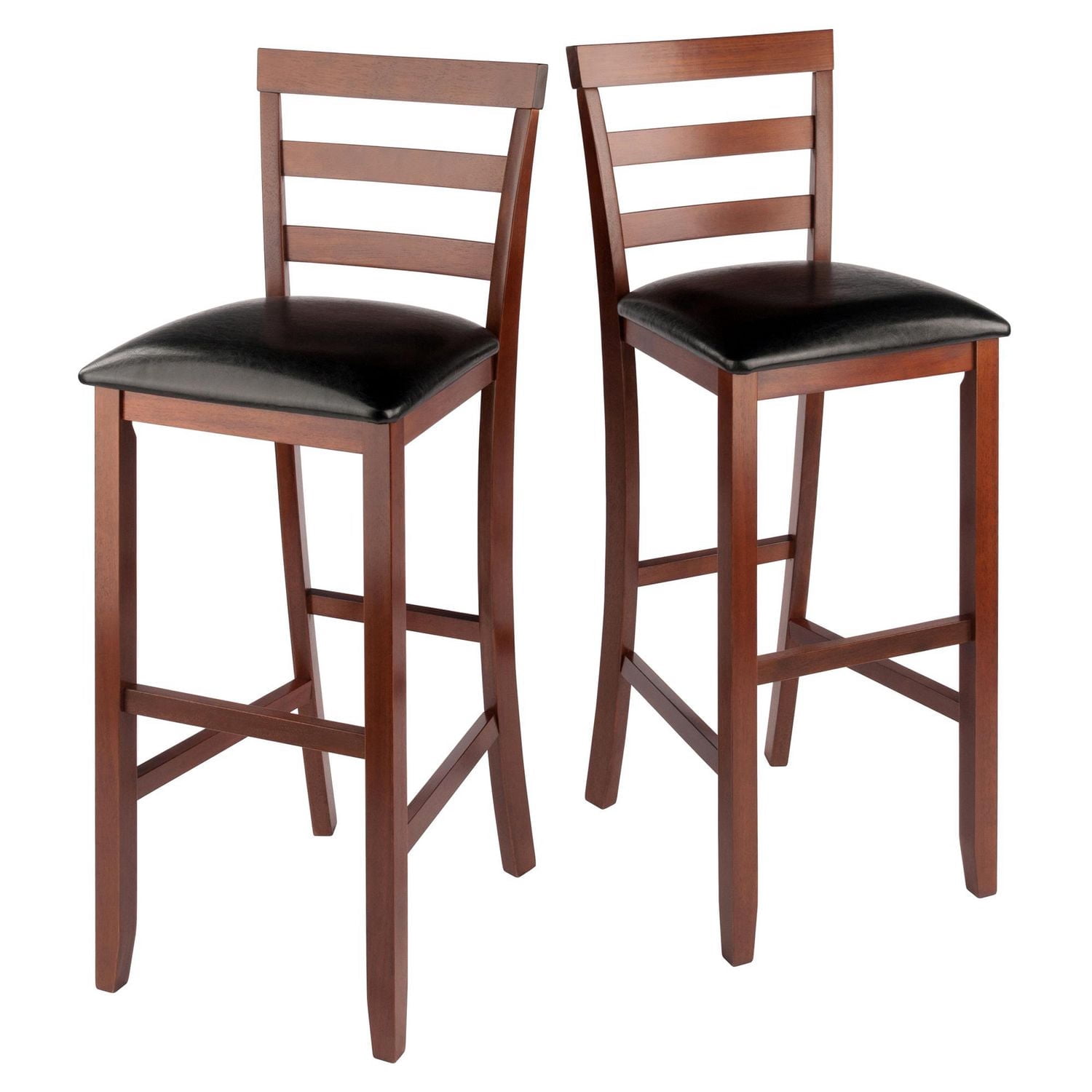 Simone 2Pc Ladder-back Bar Stool Set