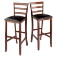 thumbnail image 1 of Simone 2Pc Ladder-back Bar Stool Set, 1 of 9