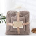 thumbnail image 1 of TopLLC Cotton 2 In 1 Bath Towel And Face Towel Soft-Bath Towels Set OF, 1 of 2