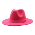 thumbnail image 1 of Men's and Women's Solid Ribbon Bucket Hat Jazz British Hat, 1 of 3