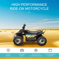 thumbnail image 4 of Aosom Kids Ride on ATV, 6V Battery Powered Quad Car for 18-36 Months, Black, 4 of 9
