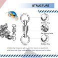 thumbnail image 2 of czcpp-High Strength Fishing Swivel Tackle Bearing Rings Fishing Swivels Stainless Rolling Ball Bearing Swivel Saltwater Freshwater, 2 of 4