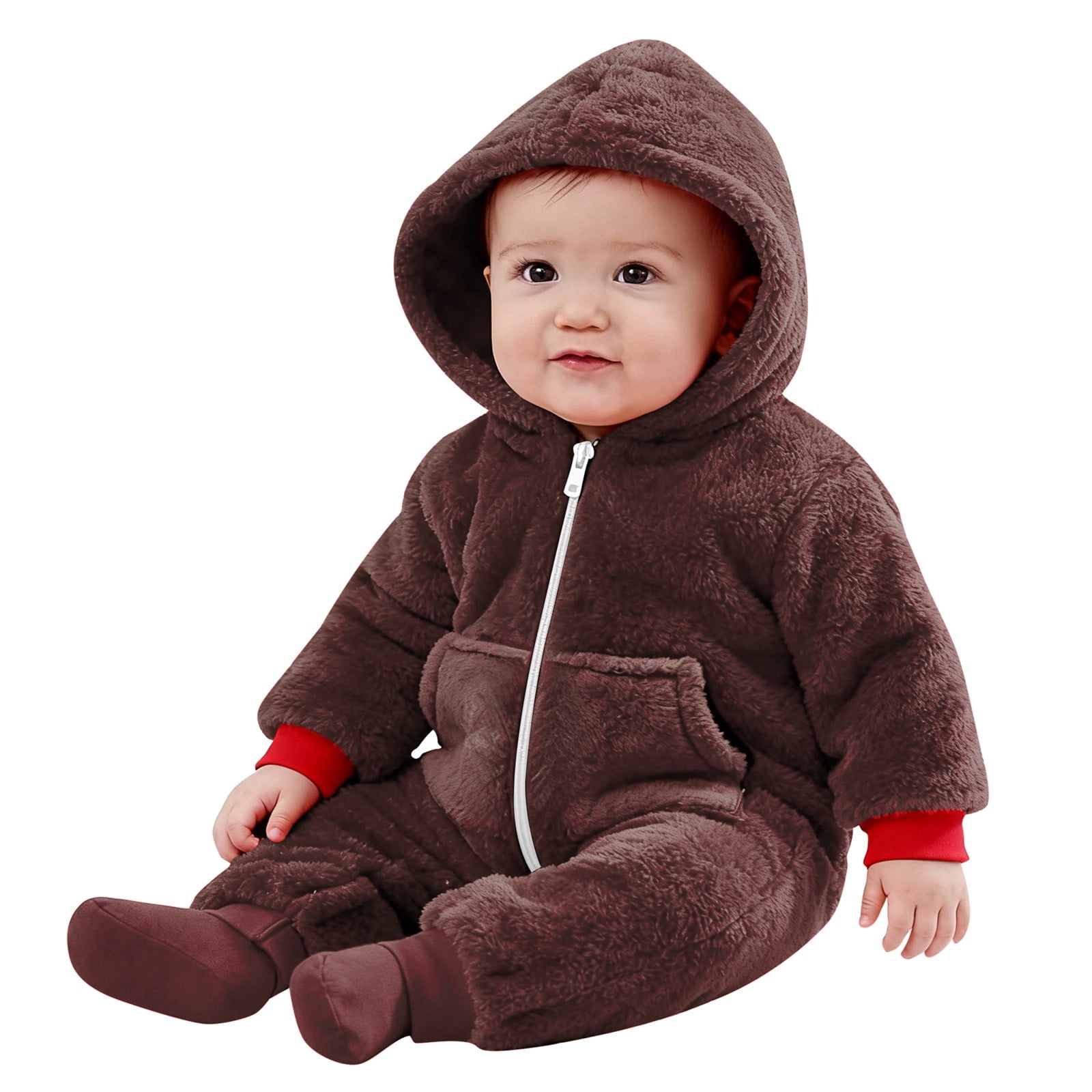 Combinaison Bébé Sans Manches Avec Capuche – Déguisement Animal Pour Noël Et Halloween, Photo Trop Mignonne Pour Petit De 0 à 24 Mois