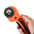 thumbnail image 4 of Rotary Cutter, Easy Blade Change, Comfortable Handle, Titanium Coating, Orange, 4 of 5