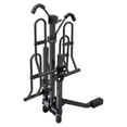 thumbnail image 2 of Reese Bike Rack 63134 Explorer; 1-1/4 Inch And 2 Inch Receiver Hitch Mount; Holds 2 Bikes; Up To 90 Pound Weight Capacity; Bike Tire Clamp; Without Lock; Foldable; Powder Coated Black; Steel, 2 of 9