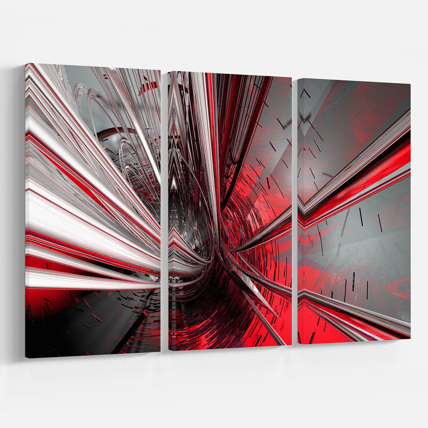 Designart Fractal 3D Profondément au Milieu Art mural sur toile