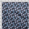 thumbnail image 4 of oneOone Polyester Spandex Navy Blue Fabric Florals Craft Projects Decor Fabric Printed By The Yard 56 Inch Wide, 4 of 4