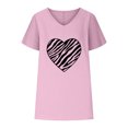 thumbnail image 4 of LSLJS Women V-neck Imprimé T- Mode Confortable Cadeaux Blouses Tops, pour Femmes for Women, 4 of 5