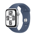 thumbnail image 1 of Apple Watch SE2 40mm GPS Silver Aluminum Case with Denim Sport Band M/L, 1 of 3