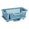 thumbnail image 3 of Luzkey Dish Drying Rack with Drain Tray Dinnerware Organizer Sink Dish Drainer Dish Rack and Drainaboard for Cafe Kitchen Countertop blue, 3 of 8