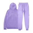 thumbnail image 4 of Mens Long Sleeve, Tracksuit with Hooded Pullover and Elastic Waist, 4 of 5