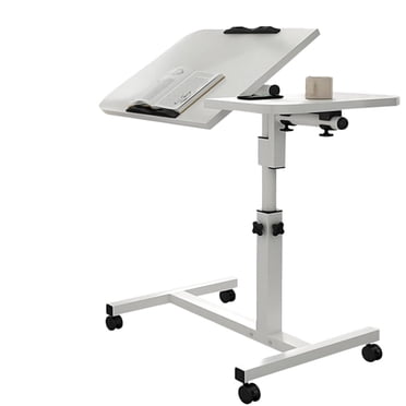 axGear Overbed Table Height Tilt Adjustable Foldable Office Laptop Over Bed Desk