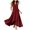 Wine, variant on JIA JIA SHUANG Women Halter Dress Casual Sleeveless Vacation Beach Dress Fashion Solid Flowy Long Dress for Outdoor Travel(Navy,Medium)