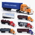 thumbnail image 2 of 1 65 Modèle de Camion en Alliage Réaliste Simulé Détaillé Américain Super Long Modèle de Camion de Transport pour Adultes, 2 of 10