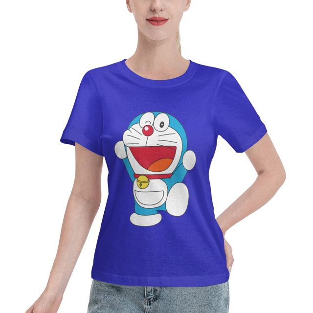 Women's Basic Short Sleeve T-Shirt Doraemon