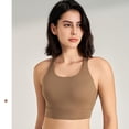 thumbnail image 2 of Yuyuzo Sports Bras for Women Wireless Round Neck High Support Seamless Full Coverage Workout Crop Tank Tops, 2 of 7