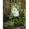 thumbnail image 2 of Carolines Treasures CK1797GF Shamrocks Maltese Garden Size Flag, 2 of 3