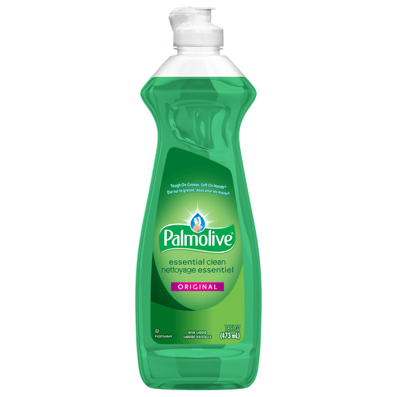 Palmolive Essential Clean Liquid Dish Soap, 4X Grease & Stain Fighting, Original Scent, 473 mL