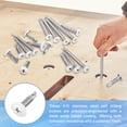 thumbnail image 3 of Uxcell 30 Pcs Vis Autotaraudeuses Blanches M4.2x19mm pour Métal, Argent, 3 of 6