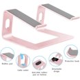 thumbnail image 3 of Laptop Stand Aluminum Laptop Riser Compatible with Apple Mac MacBook Air Pro to Notebook Computer Ergonomic Elevator Holder (Pink), 3 of 7