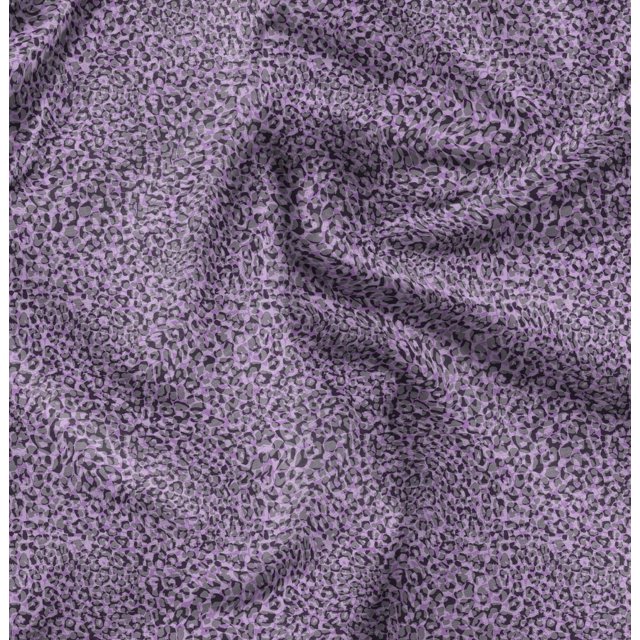 Soimoi Moss Georgette Fabric Leopard Animal Skin Print Fabric by The Yard 42 Inch Wide
