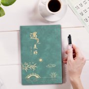 Suncoda Business Notebook, New A5 Soft Leather Notebook Business Office Meeting Notebook