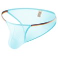 thumbnail image 1 of Fridja Men Casual Fashion Solid Charming Cutout Open File Ice Silk Briefs Moisture Wicking, 1 of 5