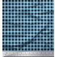 thumbnail image 1 of Soimoi Blue Cotton Duck Fabric Check Check Print Sewing Fabric Yard 56 Inch Wide, 1 of 4