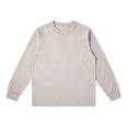 thumbnail image 1 of GigrtiJin Chemises pour Hommes Col Rond Manches Longues Blouses Décontractées Couleur Unie Mode Confortable Pull Basique Ample, 1 of 2
