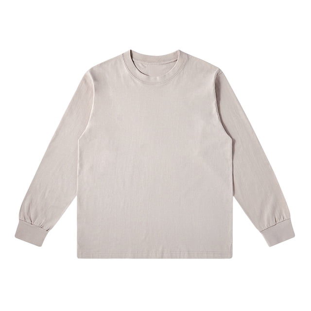 GigrtiJin Chemises pour Hommes Col Rond Manches Longues Blouses Décontractées Couleur Unie Mode Confortable Pull Basique Ample