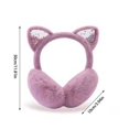 thumbnail image 3 of Ensemble de Gants et Cache-Oreilles pour Femmes, Cache-Oreilles Silencieux, Petites Oreilles, Cache-Oreilles Unisexes, Cache-Oreilles Pliables pour Femmes, Cache-Oreilles d'Hiver Pliables et Chauds pour Enfants, 3 of 6