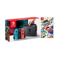 thumbnail image 1 of Nintendo Switch Red/Blue Joy-Con Console Bundle with Super Mario Party NS Game Disc - 2019 Best Game!, 1 of 5