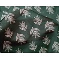 thumbnail image 4 of oneOone Silk Tabby Fabric Leaves & Floral Block Print Fabric BTY 42 Inch Wide, 4 of 4